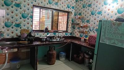 Kitchen Image of 950 Sq.ft 2 BHK Independent House for rent in Gopalpur, Mahestola Kolkata for Rs. 9000