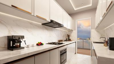 Kitchen Image of 1550 Sq.ft 3.5 BHK Builder Floor for sale in Signature Global Daxin Vistas, Sector 36 Sohna for Rs. 21000000