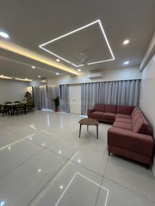 Living Room Image of 2880 Sq.ft 4 BHK Apartment / Flat for rent in Darshanam Club Life Phase Il, Undera Vadodara for Rs. 80000