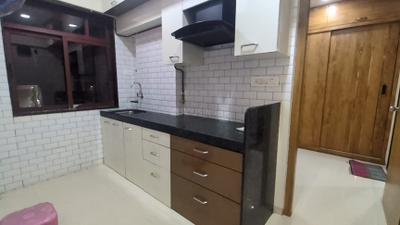 Kitchen Image of 580 Sq.ft 1 BHK Apartment / Flat for rent in Yeshwant SmrutiHousing, Bhandup West Mumbai for Rs. 32000