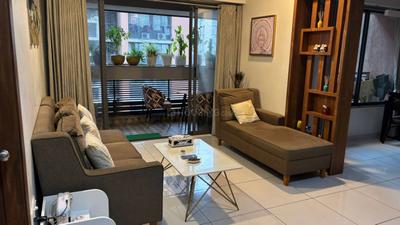 Hall Image of 1280 Sq.ft 2 BHK Apartment / Flat for rent in Adani Aster Neo, Shantigram Ahmedabad for Rs. 34000