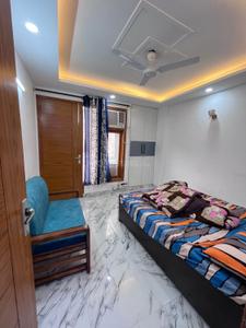 Bedroom Image of 1200 Sq.ft 3 BHK Builder Floor for rent in Khirki Extension New Delhi for Rs. 48000