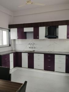 Kitchen Image of 1100 Sq.ft 2 BHK Builder Floor for rent in Om Sai Aakarsh Township, Rameshwaram Colony Jabalpur for Rs. 15000