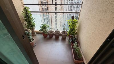 Balcony Image of 1300 Sq.ft 2.5 BHK Apartment / Flat for rent in Dosti Vihar, Thane West Thane for Rs. 52000