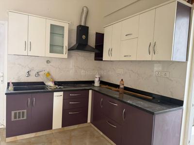 Kitchen Image of 1100 Sq.ft 2 BHK Builder Floor for rent in Jakkur Bengaluru for Rs. 45000