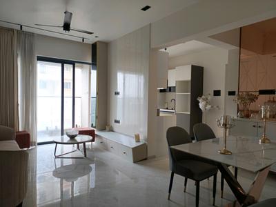 Living Room Image of 1024 Sq.ft 2 BHK Apartment / Flat for sale in Ikon Queens Tower, Mohammed Wadi Pune for Rs. 7000000