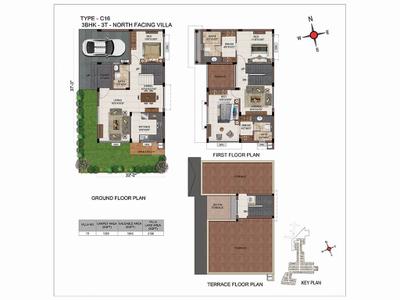 Image of 1717 Sq.ft 3 BHK Villa for sale in Casagrand Mabelle, Tambaram, Chennai for Rs. 17500000