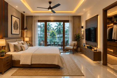 Bedroom Image of 2000 Sq.ft 3 BHK Villa for sale in Koorkenchery Thrissur for Rs. 11800000