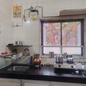 Kitchen Image of 380 Sq.ft 1 BHK Apartment / Flat for rent in Shatrunjaygiri CHS, Kandivali East Mumbai for Rs. 25000