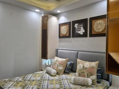 Bedroom Image of 650 Sq.ft 2 BHK Builder Floor for rent in S Gambhir Prope X Luxury Floors, Dwarka Mor New Delhi for Rs. 24500