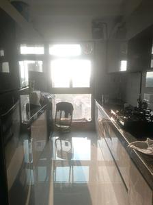 Kitchen Image of 615 Sq.ft 2 BHK Apartment / Flat for rent in Veena Smart Homes, Kandivali West Mumbai for Rs. 65000