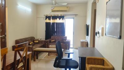 Living Room Image of 1080 Sq.ft 2 BHK Apartment / Flat for rent in Adani The Meadows, Shantigram Ahmedabad for Rs. 36000