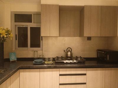 Kitchen Image of 550 Sq.ft 1 BHK Apartment / Flat for rent in Adityaraj Gurukripa CHS, Vikhroli East Mumbai for Rs. 36000