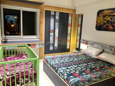 Bedroom Image of 1500 Sq.ft 3 BHK Apartment / Flat for rent in Adani Elysium, Shantigram Ahmedabad for Rs. 36000