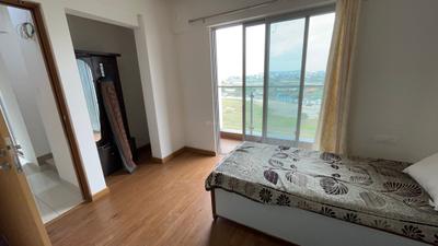 Bedroom Image of 810 Sq.ft 2 BHK Duplex for rent in Gera World Of Joy, Upper Kharadi Pune for Rs. 40000