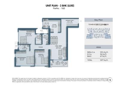 Image of 1450 Sq.ft 3 BHK Apartment / Flat for sale in Kandivali East, Mumbai for Rs. 45000000
