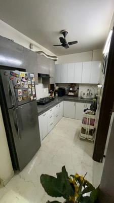 Kitchen Image of 855 Sq.ft 3 BHK Builder Floor for sale in Mahavir Enclave New Delhi for Rs. 7700000