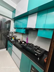 Kitchen Image of 700 Sq.ft 1 BHK Apartment / Flat for sale in The Evergreen Heights, Kalwa Thane for Rs. 9000000