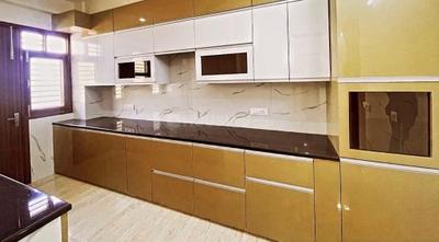 Kitchen Image of 3000 Sq.ft 4 BHK Builder Floor for rent in Sector 10 Gurgaon for Rs. 60000