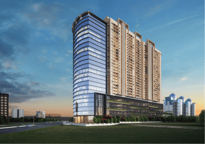 Image of 1052 Sq.ft 2 BHK Apartment / Flat for sale in Vikram Midori Towers Phase II, Pimple Nilakh, Pune for Rs. 11660000