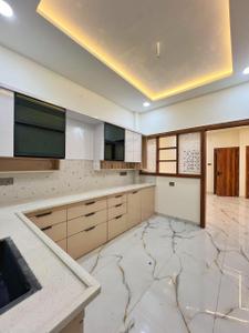 Kitchen Image of 1000 Sq.ft 2 BHK Builder Floor for rent in Nalanda Solitaire Park, Nipania Indore for Rs. 25000