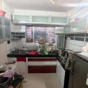 Kitchen Image of 640 Sq.ft 1 BHK Apartment / Flat for rent in Ambegaon Budruk Pune for Rs. 16000