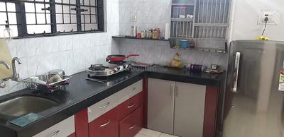Kitchen Image of 1500 Sq.ft 3 BHK Apartment / Flat for rent in Narendra Nagar Nagpur for Rs. 32000