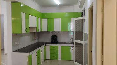 Kitchen Image of 1505 Sq.ft 3 BHK Apartment / Flat for rent in Gaurs Gaur Global Village, Crossings Republik Ghaziabad for Rs. 24000