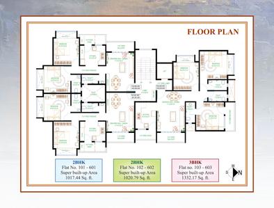 Image of 1350 Sq.ft 3 BHK Apartment / Flat for sale in Manish Nagar, Nagpur for Rs. 6500000