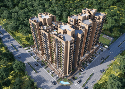 Image of 1845 Sq.ft 3 BHK Apartment / Flat for sale in Sakar Prime, Zundal, Ahmedabad for Rs. 7900000