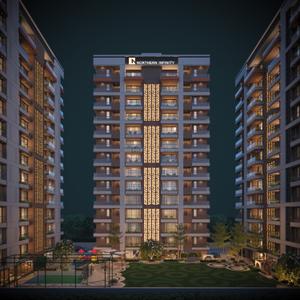 Image of 1336 Sq.ft 2 BHK Apartment / Flat for sale in Northern Infinity, Adajan Gam, Surat for Rs. 6200000