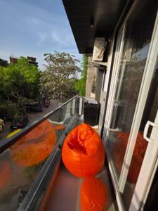 Balcony Image of 758 Sq.ft 1 BHK Apartment / Flat for rent in Shree Balaji Shree Balaji Wind Park, Gota Ahmedabad for Rs. 15000
