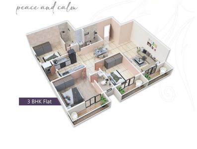 Image of 1639 Sq.ft 3 BHK Apartment / Flat for sale in Manish Nagar, Nagpur for Rs. 7251200