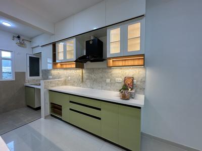 Kitchen Image of 1655 Sq.ft 3 BHK Apartment / Flat for rent in L And T Raintree Boulevard, Sahakara Nagar Bengaluru for Rs. 90000