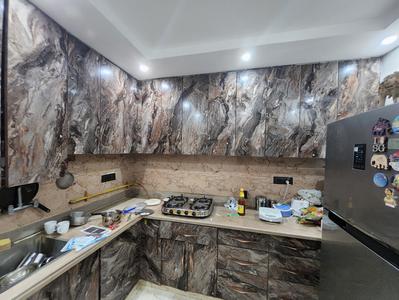 Kitchen Image of 1111 Sq.ft 3 BHK Builder Floor for sale in Tri Nagar New Delhi for Rs. 10500000