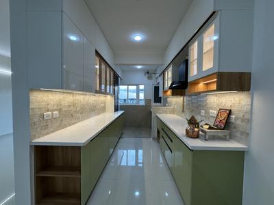 Kitchen Image of 1655 Sq.ft 3 BHK Apartment / Flat for rent in L And T Raintree Boulevard, Sahakara Nagar Bengaluru for Rs. 90000