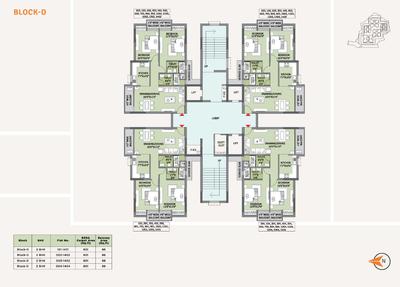 Image of 1880 Sq.ft 3 BHK Apartment / Flat for sale in Khandagiri, Bhubaneswar for Rs. 16800000