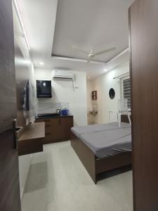 Bedroom Image of 791 Sq.ft 1 RK Apartment / Flat for rent in Kondapur Hyderabad for Rs. 19000