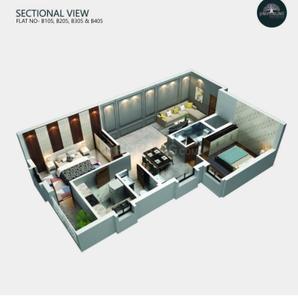Bedroom Image of 1698 Sq.ft 3 BHK Apartment / Flat for sale in Patia Bhubaneswar for Rs. 9339000