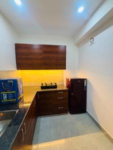 Kitchen Image of 600 Sq.ft 1 RK Builder Floor for rent in Sector 46 Gurgaon for Rs. 18500