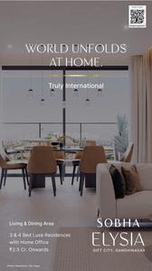 Hall Image of 1800 Sq.ft 3 BHK Apartment / Flat for sale in Sobha Elysia, Gujarat International Finance Tec City Gandhinagar for Rs. 25000000