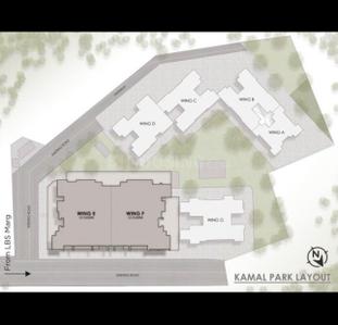 Image of 920 Sq.ft 2 BHK Apartment / Flat for sale in Kamal Park, Bhandup West, Mumbai for Rs. 11500000