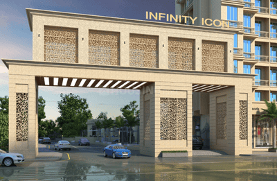 Image of 925 Sq.ft 2 BHK Apartment / Flat for sale in Infinity Icon, Shedung, Navi Mumbai for Rs. 4600000
