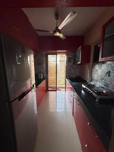 Kitchen Image of 420 Sq.ft 1 BHK Apartment / Flat for rent in KM Horizon Flora, Thane West Thane for Rs. 15500