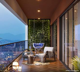 Balcony Image of 1799 Sq.ft 3 BHK Apartment / Flat for sale in Hinjawadi Pune for Rs. 16100000