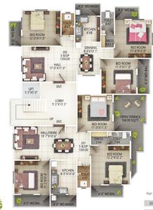 Image of 1450 Sq.ft 3 BHK Apartment / Flat for sale in Zingabai Takli, Nagpur for Rs. 8400000