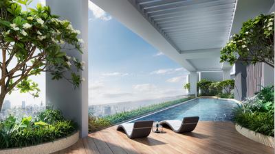 Balcony Image of 750 Sq.ft 2 BHK Apartment / Flat for sale in Rustomjee La Familia Wing A, Thane West Thane for Rs. 15000000