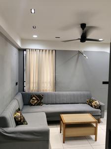 Living Room Image of 1215 Sq.ft 2 BHK Apartment / Flat for rent in Orchid Blues, Shela Ahmedabad for Rs. 38500