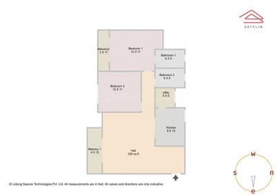 Image of 1264 Sq.ft 2 BHK Apartment / Flat for sale in Godrej Lakeside Orchard by Godrej Properties Ltd. , Chikkakannalli, Bengaluru for Rs. 18000000