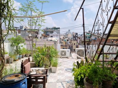 Terrace Image of 150 Sq.ft 1 RK Builder Floor for rent in Bindapur New Delhi for Rs. 9500